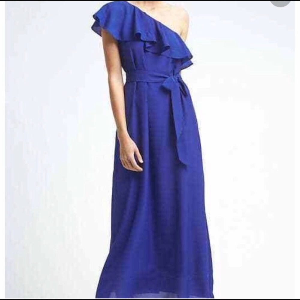 Gorgeous Blue One Shoulder Dress